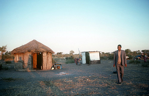 Kalahari Bushman Minister at Tsumkwe Namibia