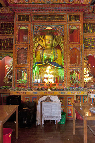 Buddhist shrine, Kopan Tibetan Buddhist Monastery, Kathmandu, Nepal