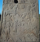 Pictish cross slab part of back 8th century Aberlemno, Angus