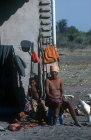 Kalahari Bushman modern bushman village Tsumkwe Namibia