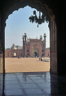 Badshahi Mosque, seventeenth century, courtyard and entrance to mosque, Lahore, Pakistan