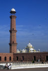 Badshahi Mosque, seventeenth century, courtyard and Sikh temple, Lahore, Pakistan